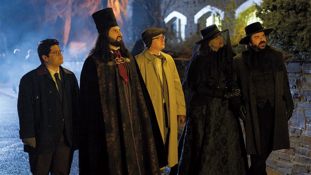 crew of the tv show What We Do In The Shadows